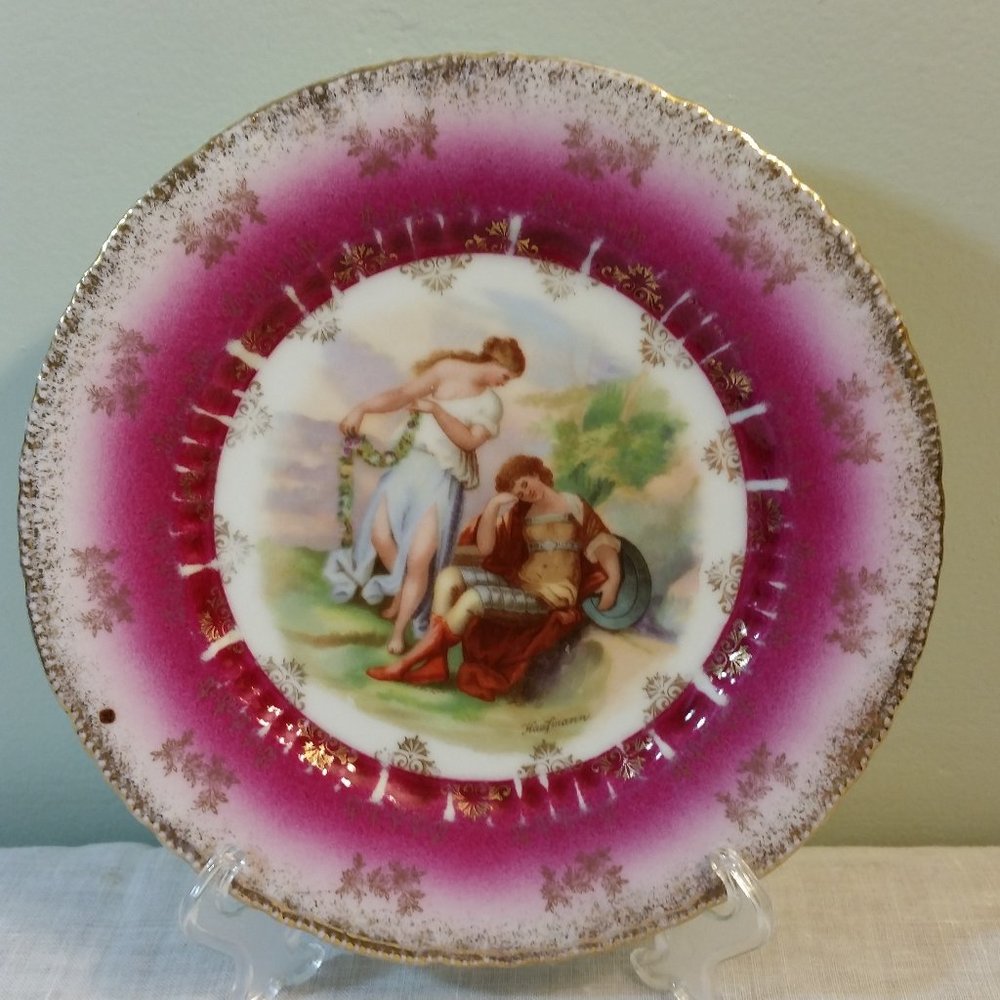 Victoria Austria plate Kaufmann Signed Victoria Austria